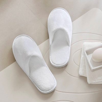 Nomad Home Terry Essential Slippers in White, One Size NH05-0004