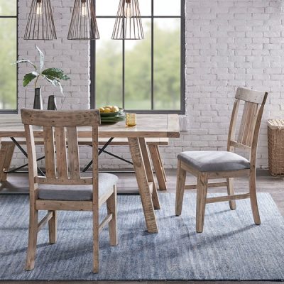 INK+IVY Sonoma  Dining  Side Chair(Set of 2pcs) in Natural/Grey, Set of 2 II108-0314