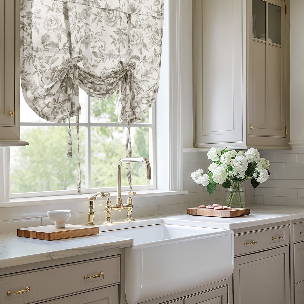 Madison Park Lana Floral Window Panel in Charcoal, 42x63" MP40-9017 - Image 4