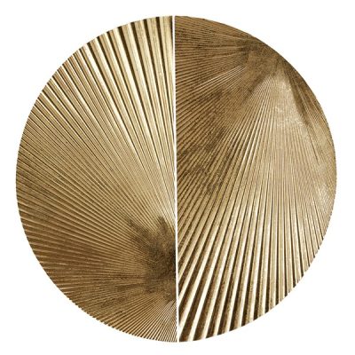 Madison Park Radiant Half-moon 2-Piece Metal Wall Decor Set in Gold, Set of 2 MP95B-0319