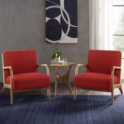 INK+IVY Novak Lounge Chair Set of 2 in Spice, Set of 2 II100-0585