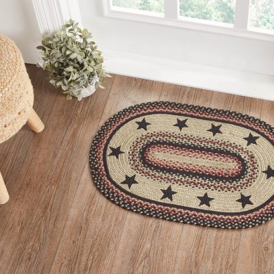 Colonial Star Jute Rug Oval 20x30