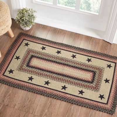Colonial Star Jute Rug Rect w/ Pad 27x48