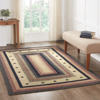 Colonial Star Jute Rug Rect w/ Pad 60x96