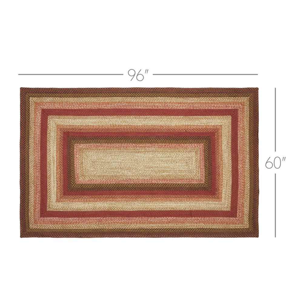 Ginger Spice Jute Rug Rect w/ Pad 60x96 - Image 4