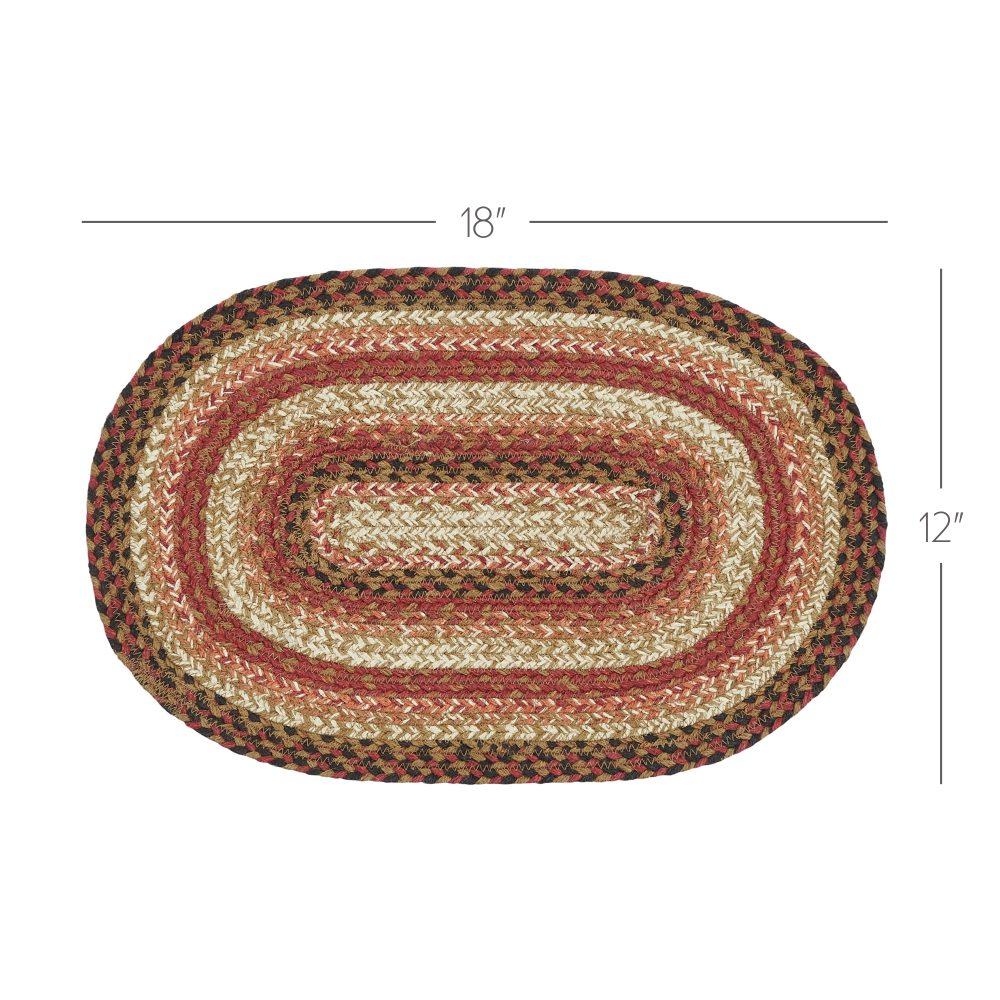 Ginger Spice Jute Oval Placemat 12x18 - Image 3