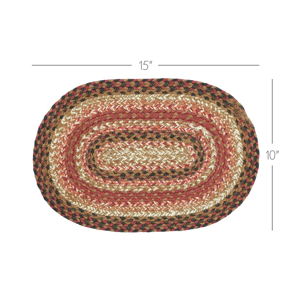 Ginger Spice Jute Oval Placemat 10x15 - Image 3