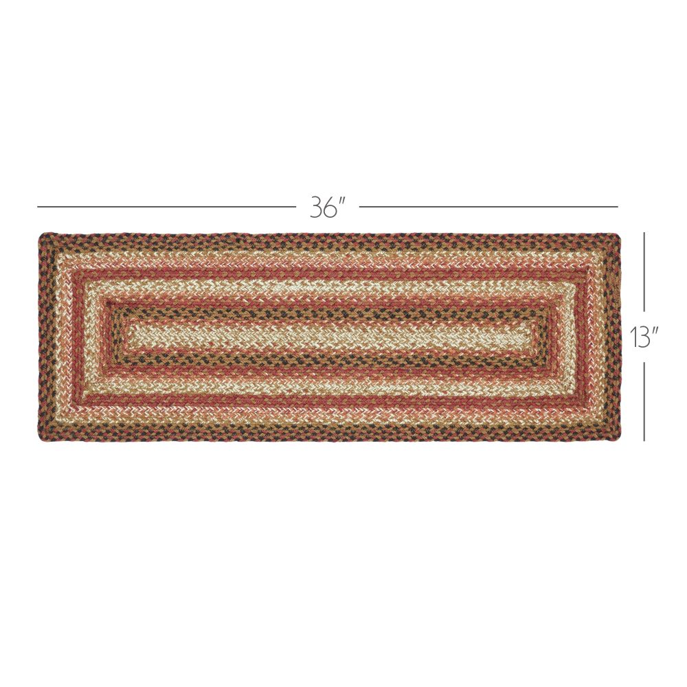 Ginger Spice Jute Rect Runner 13x36 - Image 3