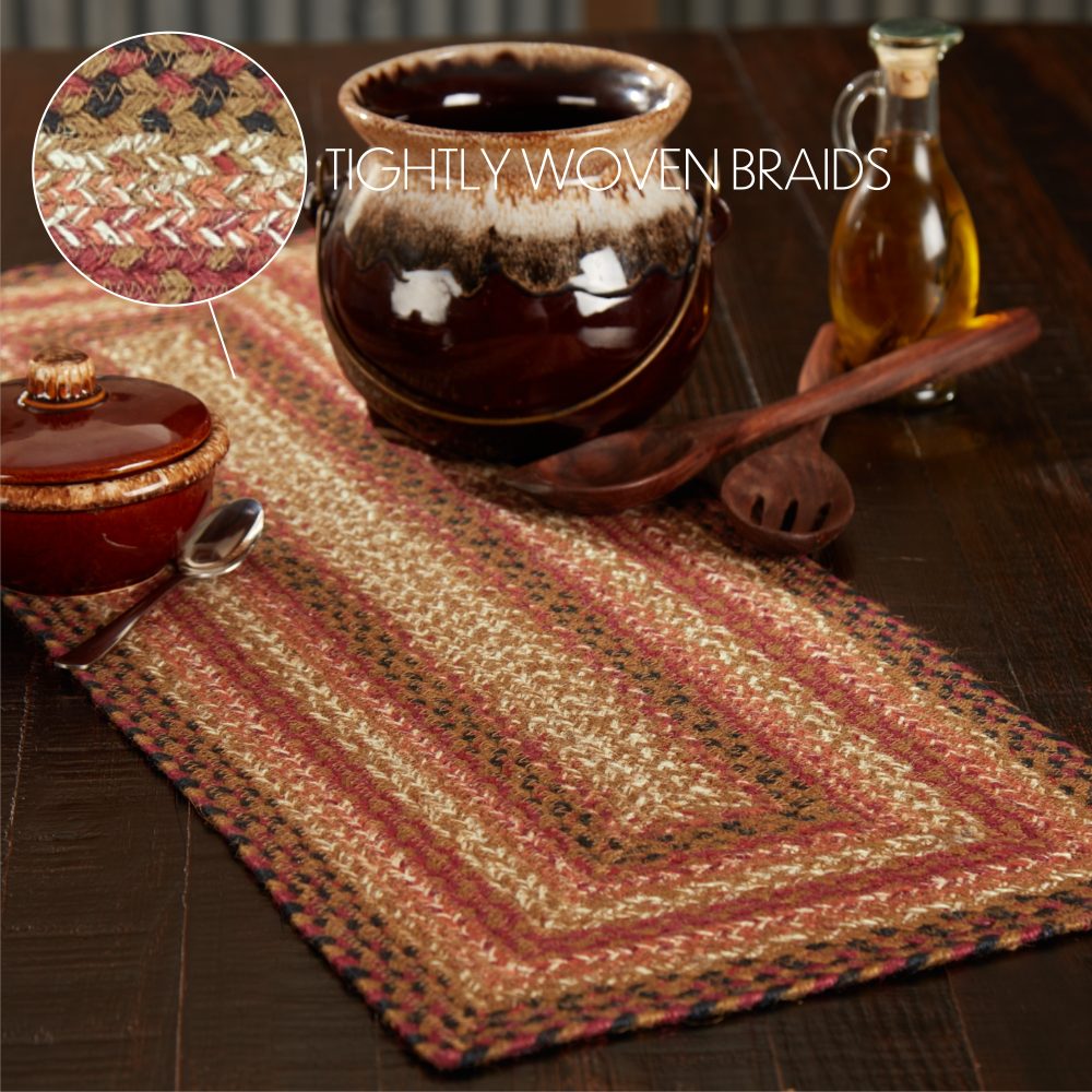 Ginger Spice Jute Rect Runner 13x36 - Image 4