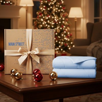 Main Street Sublime Serenity Luxury Comforter in Ice Blue, 90x90" OLX10-0011