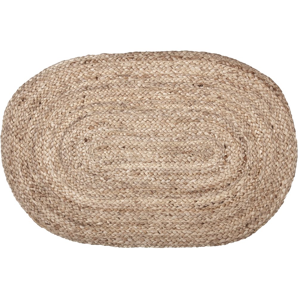 Natural Jute Rug Oval 20x30 - Image 2