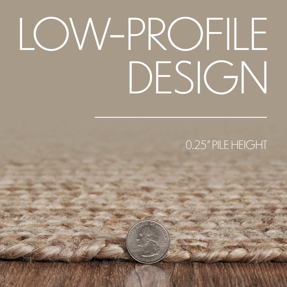 Natural Jute Rug Oval 20x30 - Image 5