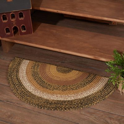 Kettle Grove Jute Rug Half Circle 16.5x33