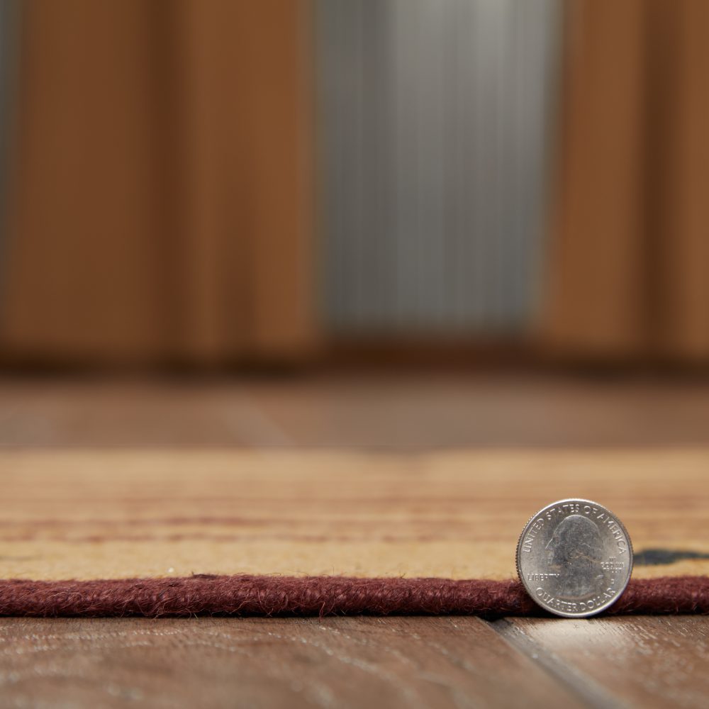 Potomac Jute Rug Oval Stencil Stars w/ Pad 27x48 - Image 6