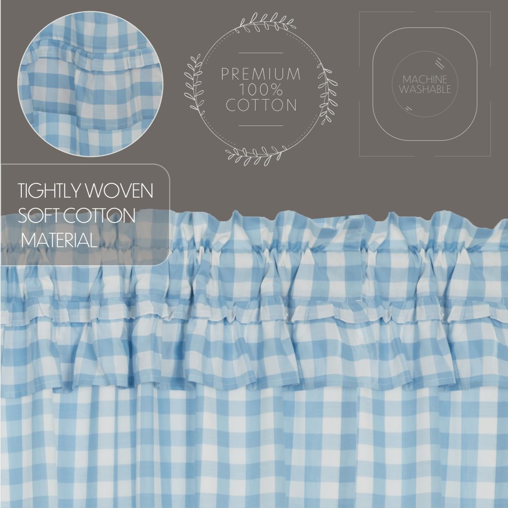 Annie Buffalo Blue Check Ruffled Tier Set of 2 L36xW36 - Image 8
