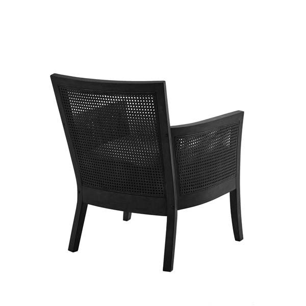 Madison Park Diedra Cane Armchair in Black, One Size MP100-1174 - Image 5