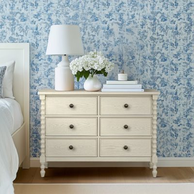 Madison Park Signature Beckett 6-drawer dresser (46"W) in Antique Cream, One Size MPS137-0319