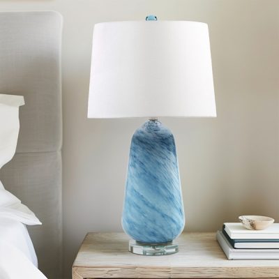 INK+IVY Aquaviva Confetti Glass Table Lamp in Blue, One Size II153-0159