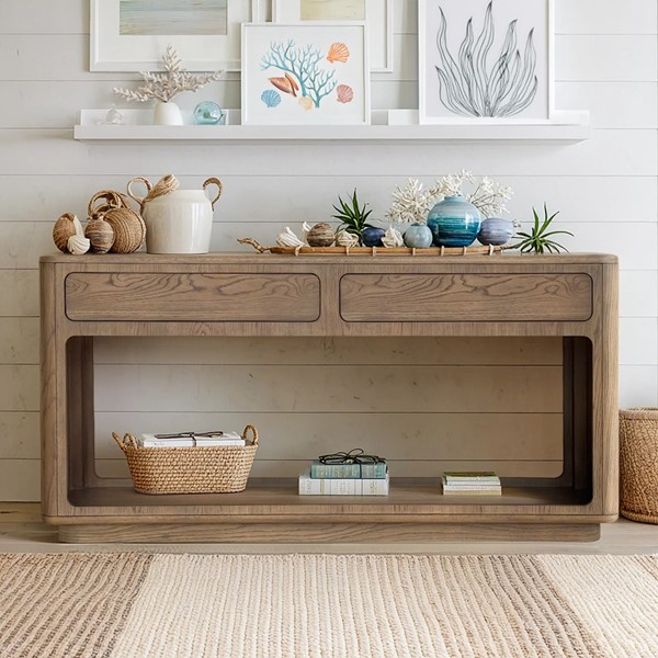 Chapel Hill Emil Console Table in Driftwood CH125-0082 - Image 4