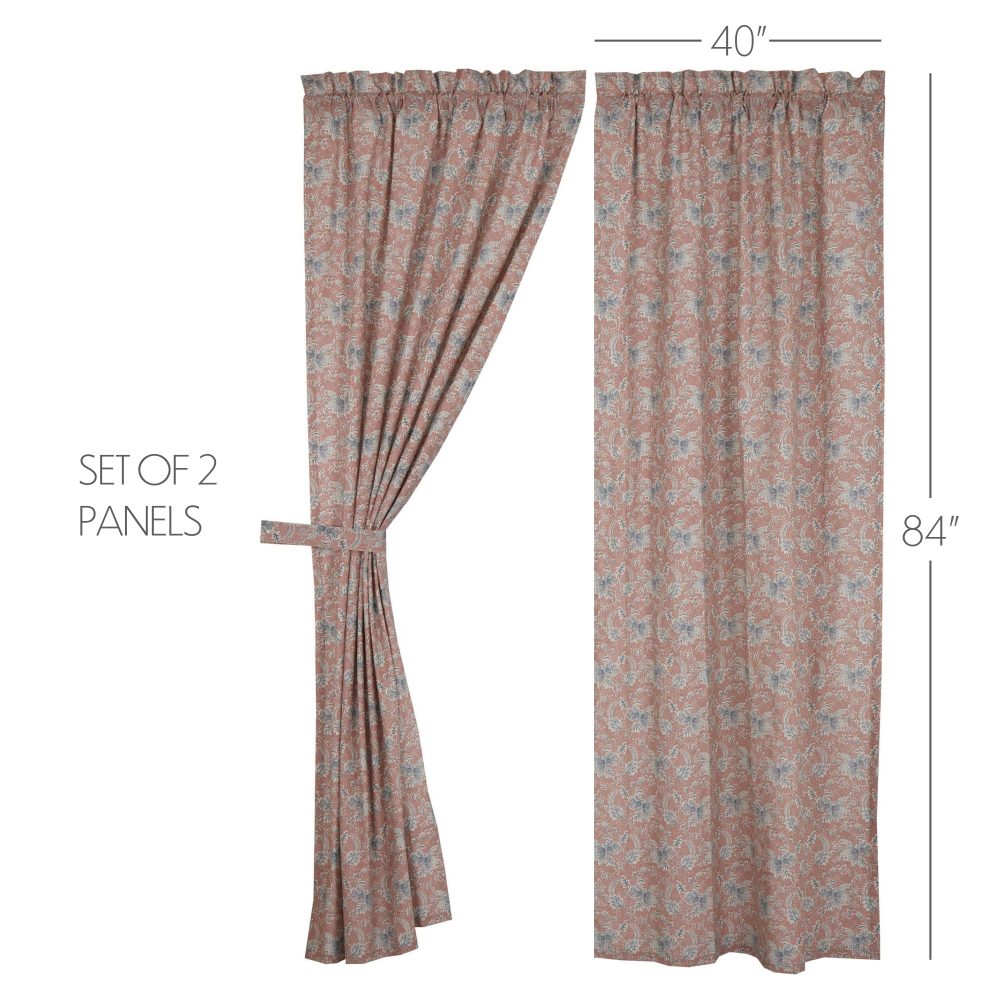 Kaila Floral Panel Set of 2 84x40 - Image 4