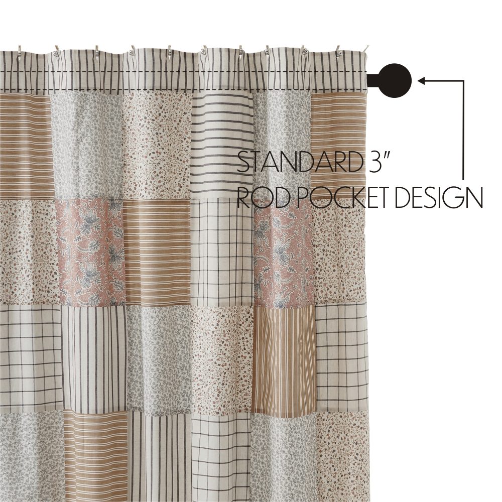Kaila Patchwork Shower Curtain 72x72 - Image 7
