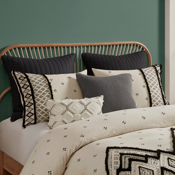 INK+IVY Marta 3 Piece Flax and Cotton Blended Duvet Cover Set in Natural, King/Cal King II12-1111 - Image 4