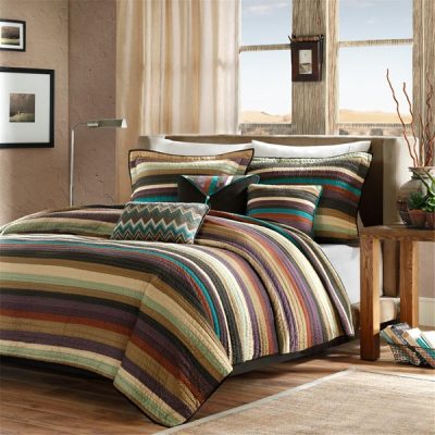 Madison Park Yosemite Reversible Quilt Set with Throw Pillows, King/Cal King MP13-271