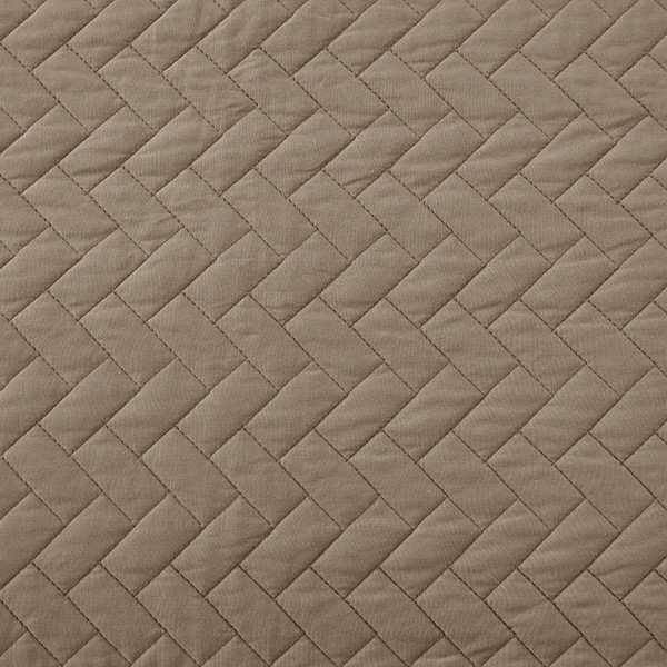 Hampton Hill Velvet Touch 3 Piece Luxurious Oversized Quilt Set in Taupe, King FB13-1149 - Image 5