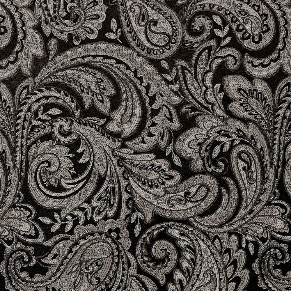 Madison Park Aubrey Jacquard Window Rod Pocket Valance With Beads in Black, 50x18" MP41-4989 - Image 6