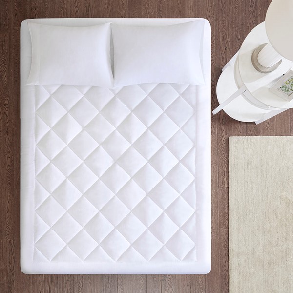 Sleep Philosophy Serenity Deep Pocket Waterproof Mattress Pad in White, Twin XL BASI16-0176 - Image 2