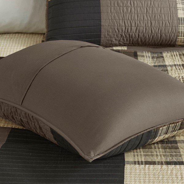 Woolrich Winter Hills Oversized Cotton Quilt Set in Tan, Full/Queen WR14-1728 - Image 6