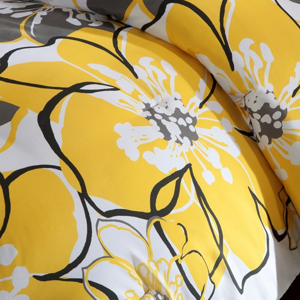 Mi Zone Allison Floral Comforter Set in Yellow, Twin/Twin XL MZ10-074 - Image 6