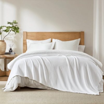 Madison Park Liquid Cotton Blanket in White, Twin BL51N-0611