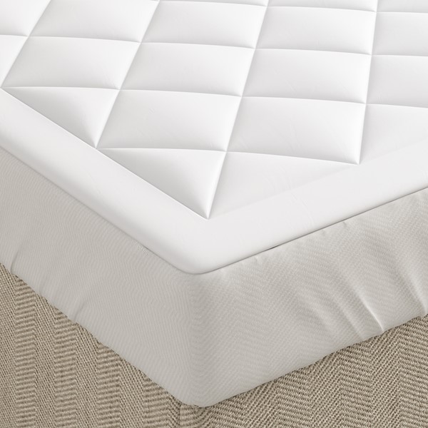Sleep Philosophy Holden Waterproof Sofa Bed Mattress Pad in White, Queen 60x72" BASI16-0289 - Image 4