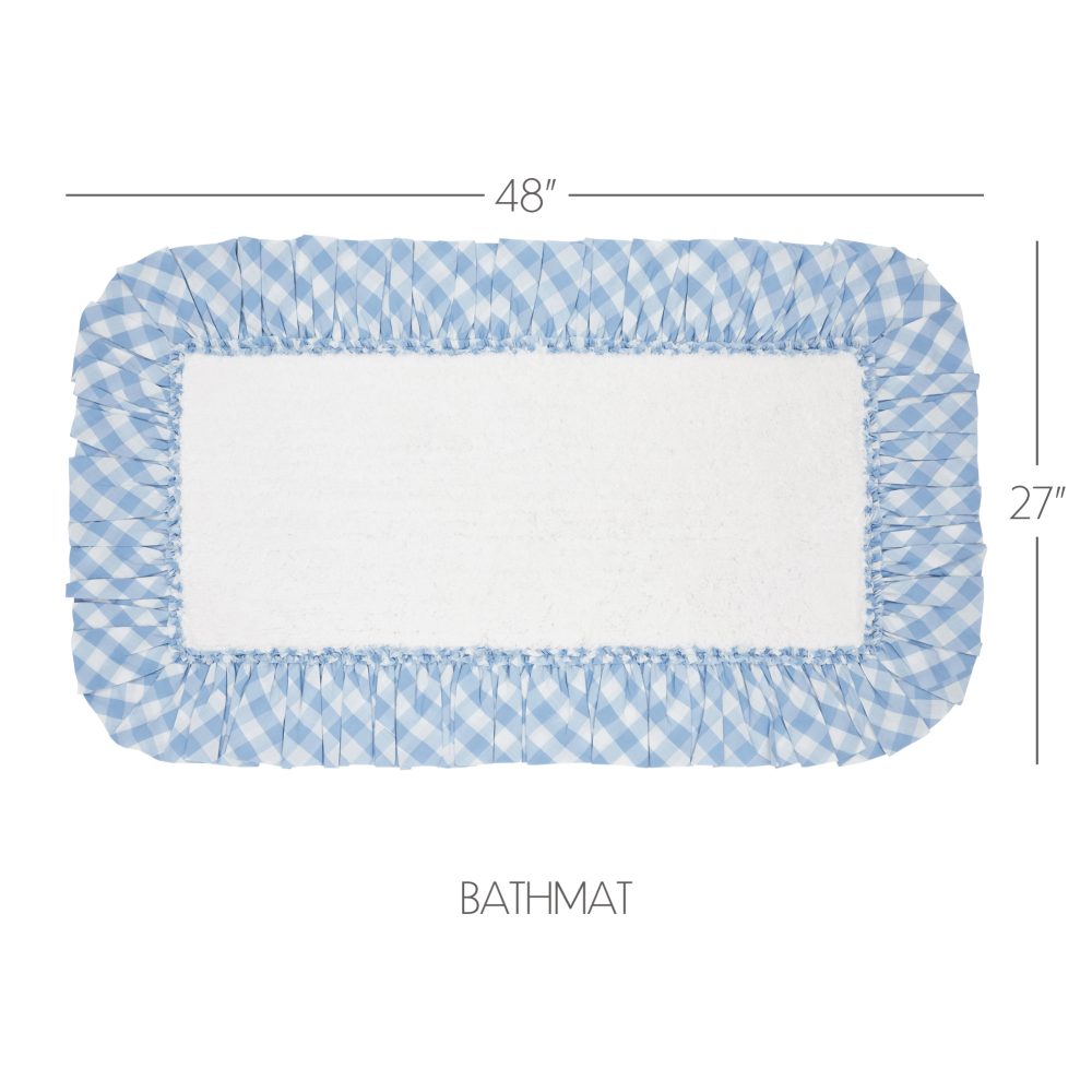 Annie Buffalo Blue Check Bathmat 27x48 - Image 6