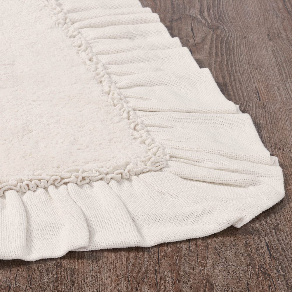 Burlap Antique White Bathmat 27x48 - Image 4
