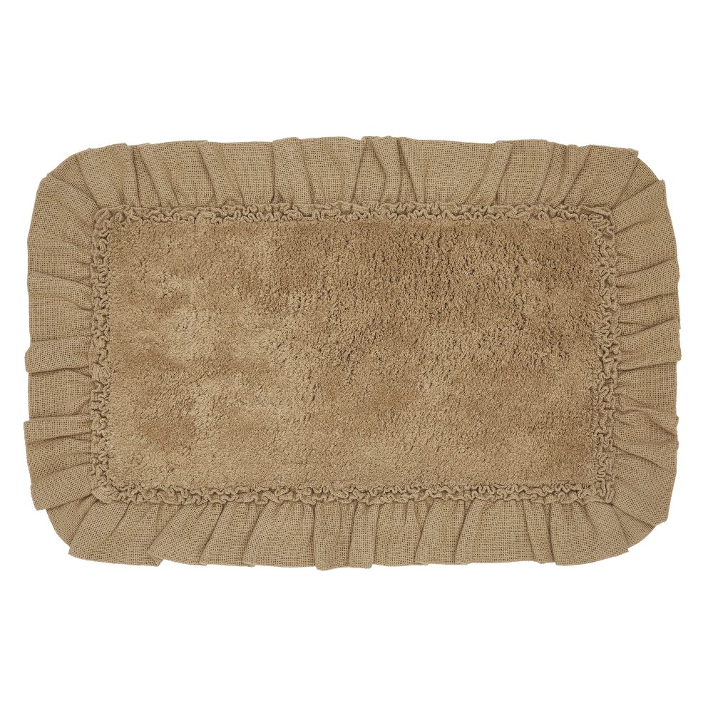 Burlap Natural Bathmat 20x30 - Image 2
