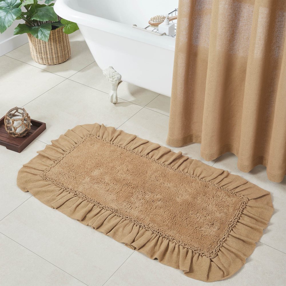 Burlap Natural Bathmat 27x48 - Image 6