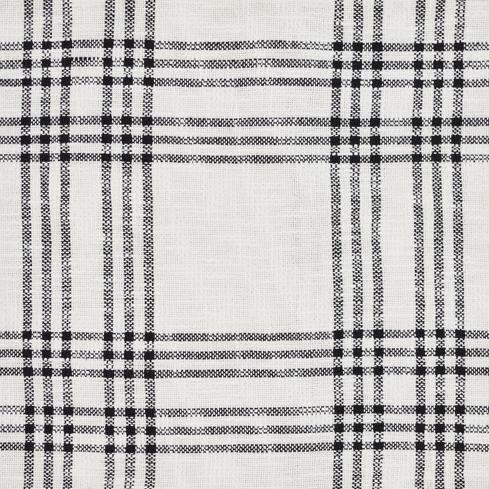 Black Plaid King Coverlet 97x110 - Image 3