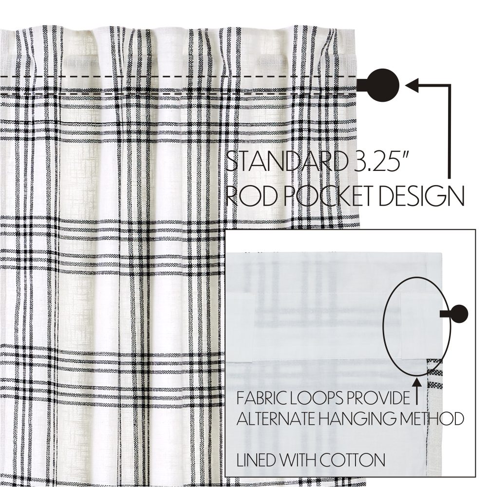Black Plaid Tier Set of 2 L36xW36 - Image 6