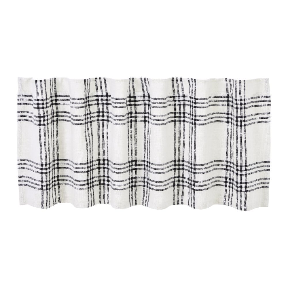 Black Plaid Valance 19x60 - Image 2