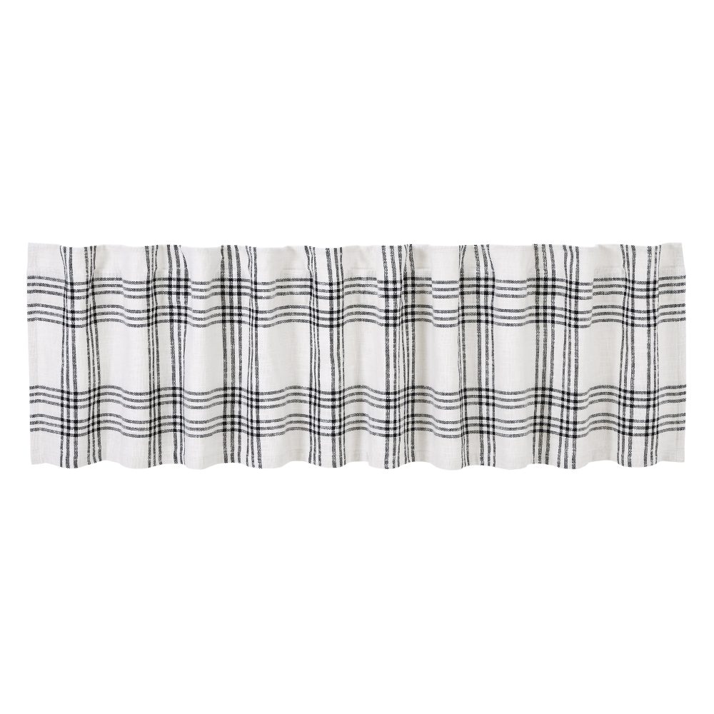 Black Plaid Valance 19x90 - Image 2
