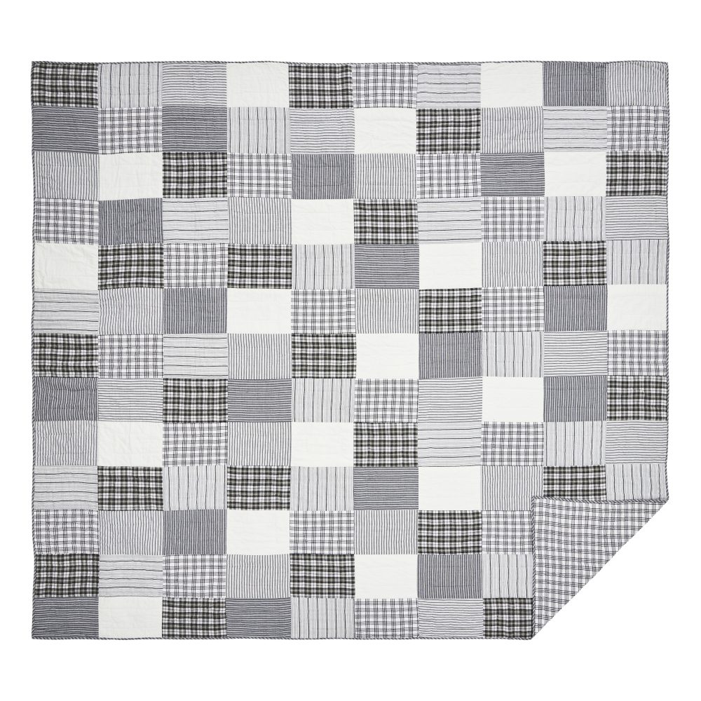 Sawyer Mill Black California King Quilt 130Wx115L - Image 5