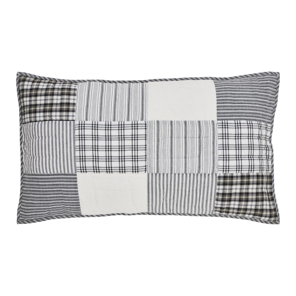 Sawyer Mill Black King Sham 21x37 - Image 2