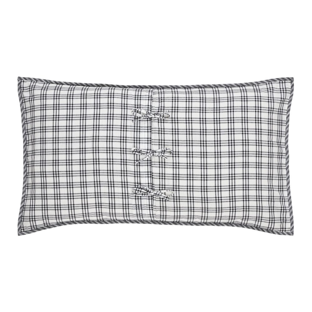 Sawyer Mill Black King Sham 21x37 - Image 3