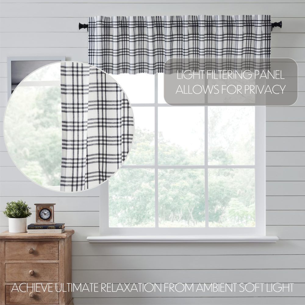 Sawyer Mill Black Plaid Valance 16x90 - Image 6