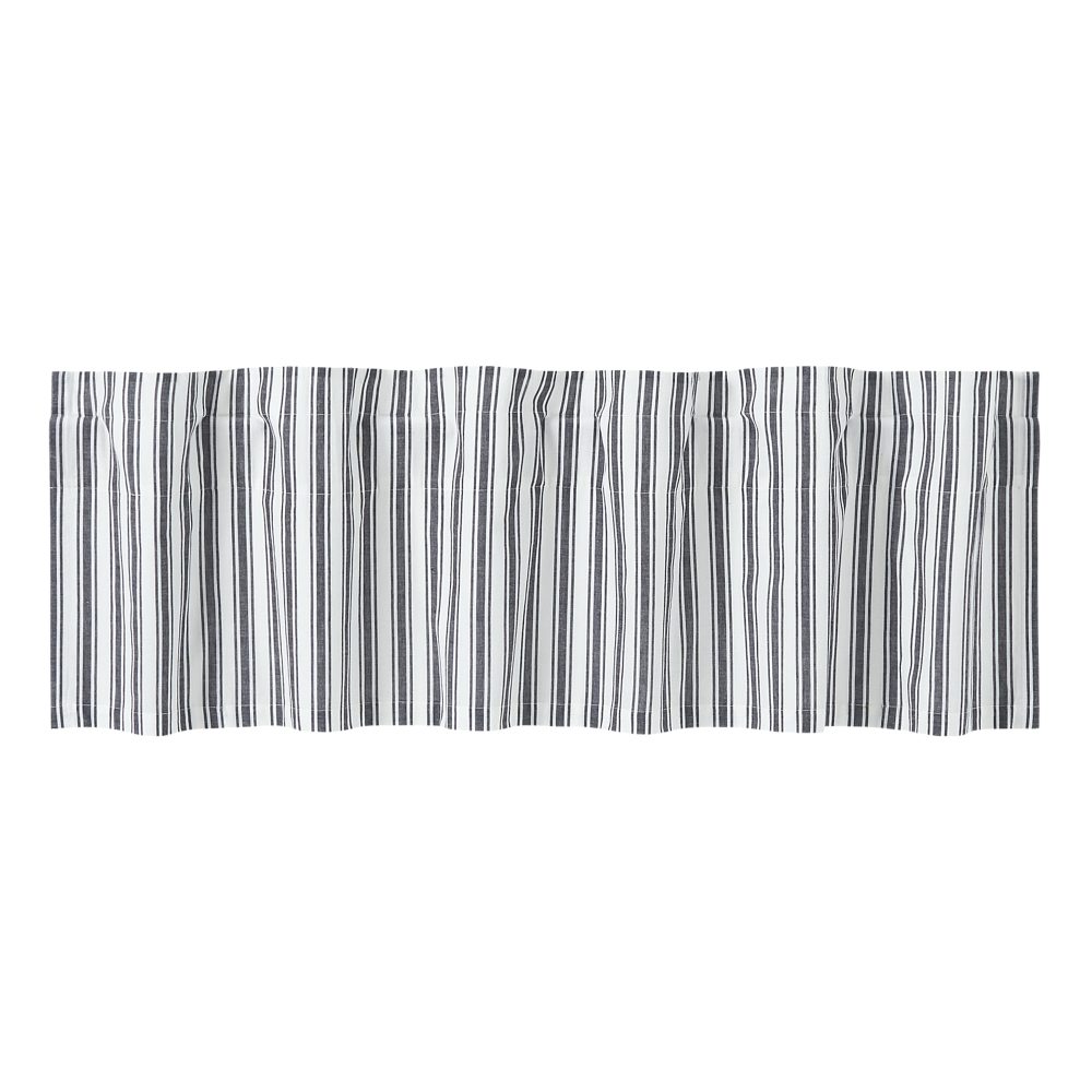 Sawyer Mill Black Ticking Stripe Valance 16x60 - Image 3