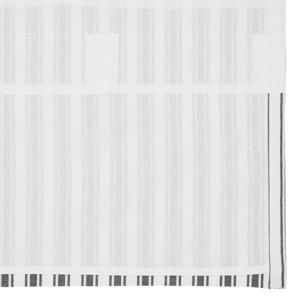 Sawyer Mill Black Ticking Stripe Valance 16x60 - Image 4