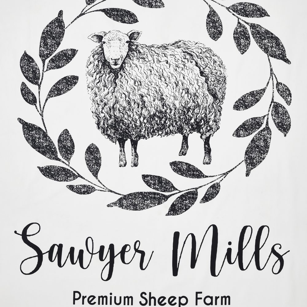 Sawyer Mill Black Sheep Shower Curtain 72x72 - Image 3