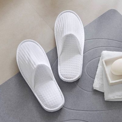 Nomad Home Waffle Premium Slippers in White, One Size NH05-0005